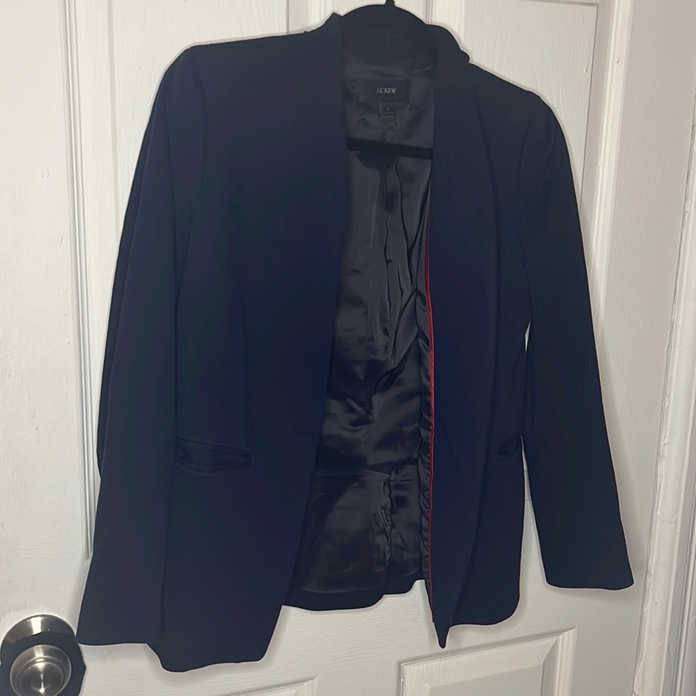 NAVY JCREW BLAZER